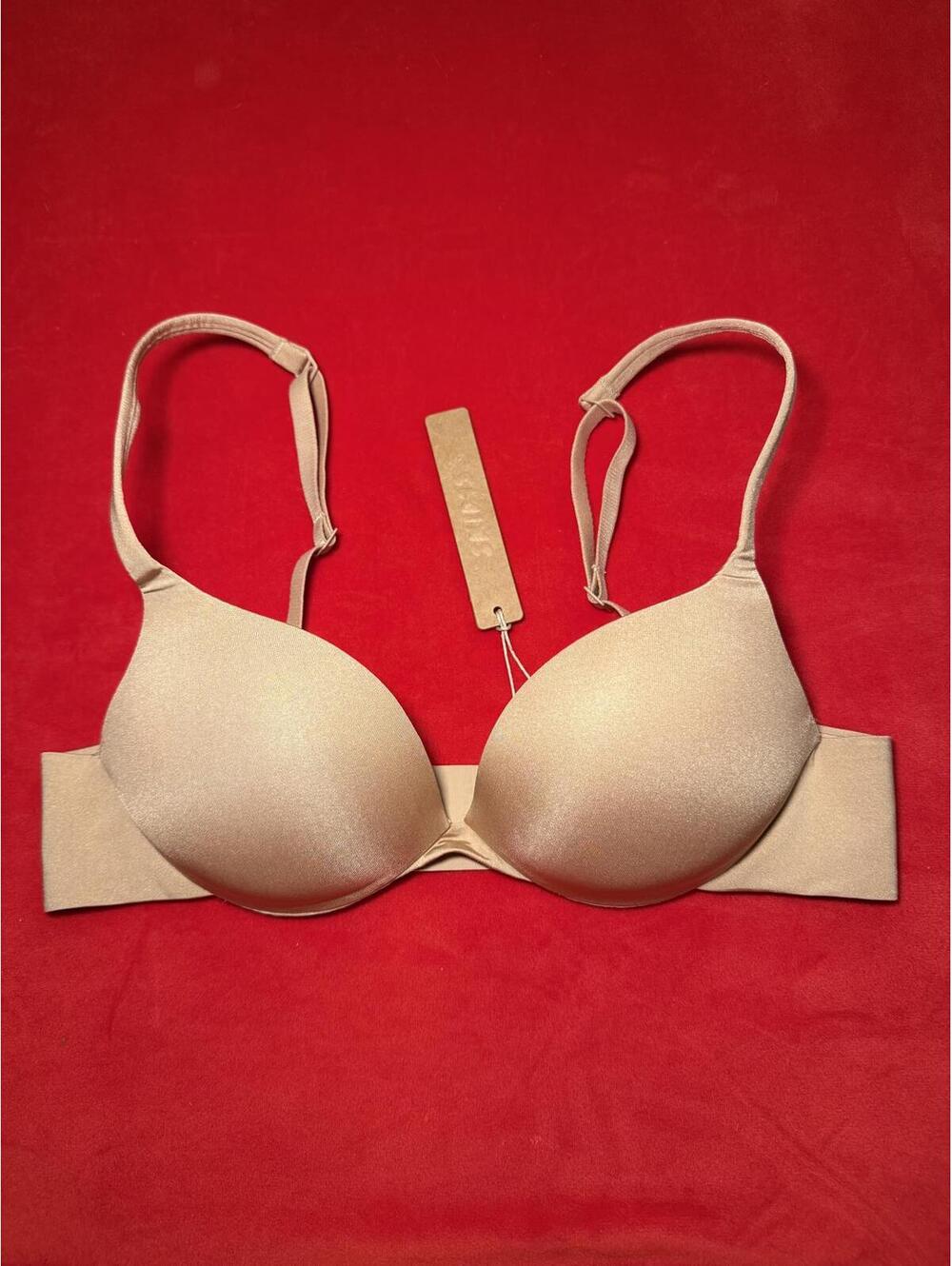 Skims Ultimate Push Up Plunge Bra Color Clay Size 30D